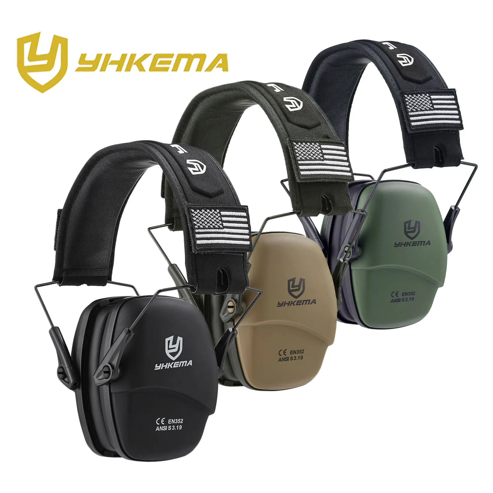 Earmuffs Foldable - Protetor de orelha tático passivo para