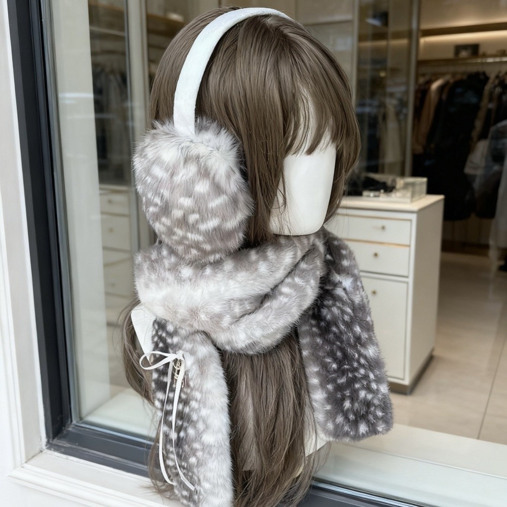 Cachecol com estampa de cervo  - Earmuffs Foldable avaliação e preço