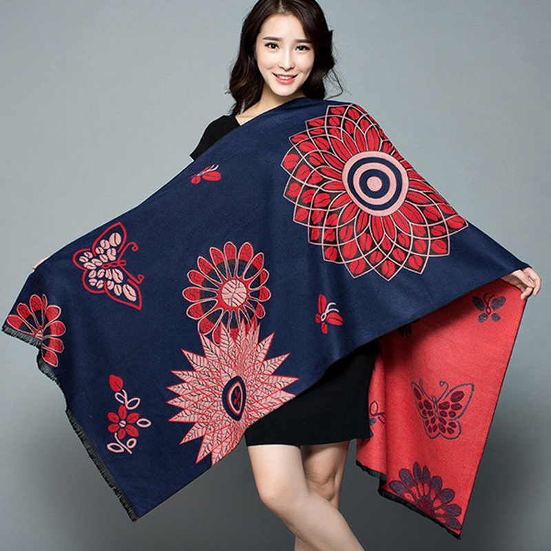 Outono inverno novo xale femin - Cashmere Pashmina Wrap avaliação e preço