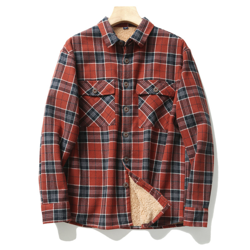 Camisas de flanela xadrez masc - Flannel Shirt Lined avaliação e preço