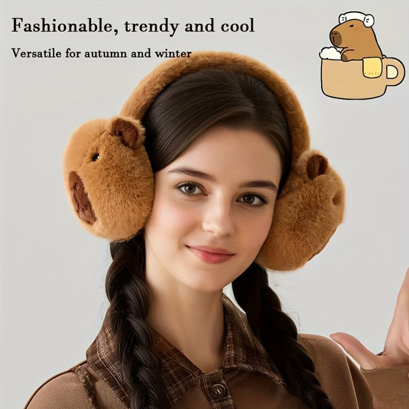 Bonito capibala earmuffs dos d - Earmuffs Foldable avaliação e preço